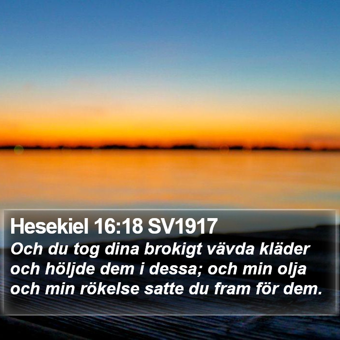 Hesekiel 16:18 SV1917 Bible Study