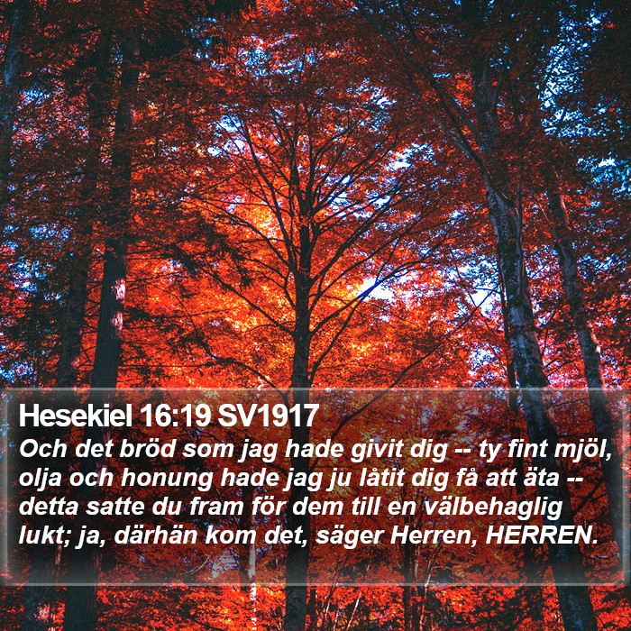 Hesekiel 16:19 SV1917 Bible Study