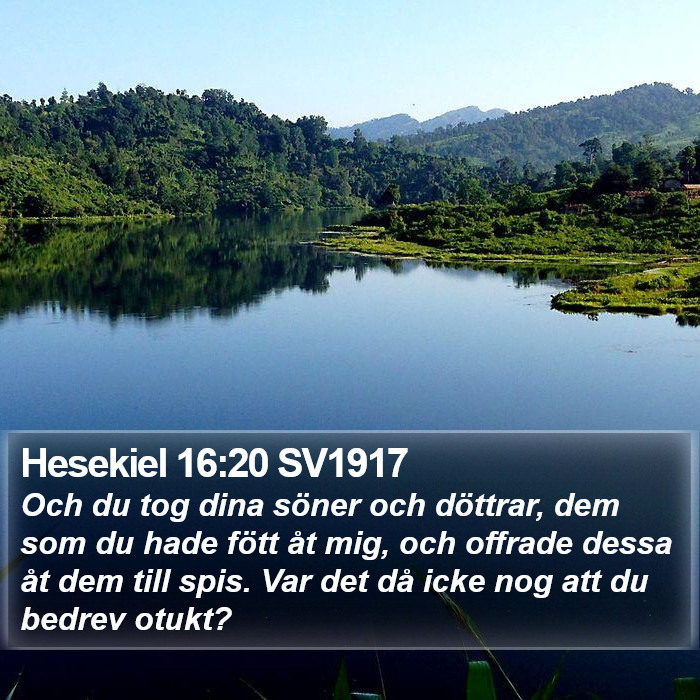 Hesekiel 16:20 SV1917 Bible Study