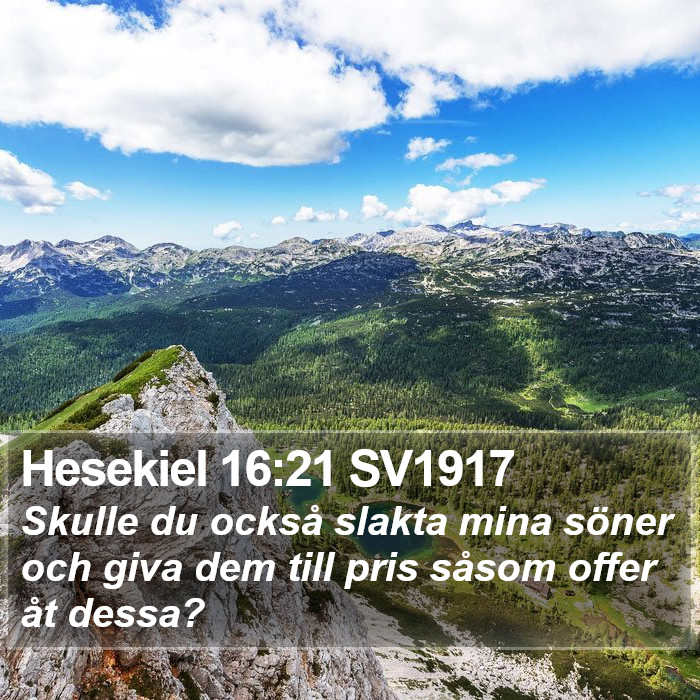 Hesekiel 16:21 SV1917 Bible Study