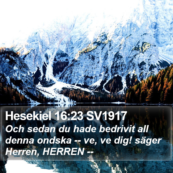 Hesekiel 16:23 SV1917 Bible Study