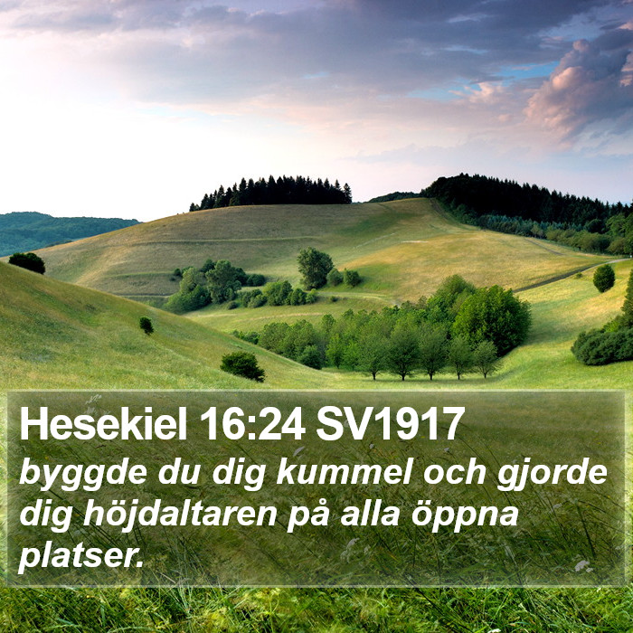 Hesekiel 16:24 SV1917 Bible Study