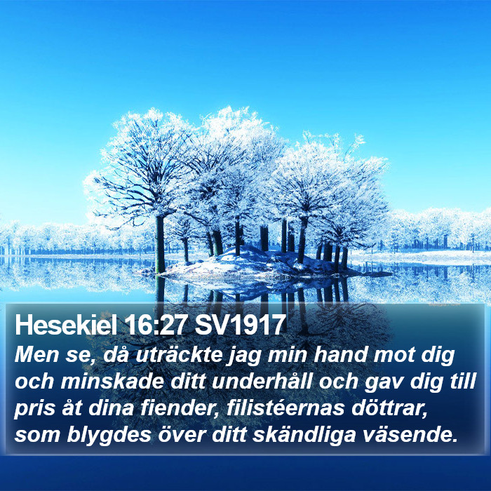 Hesekiel 16:27 SV1917 Bible Study