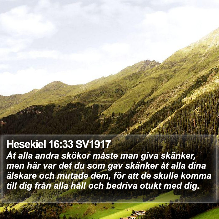 Hesekiel 16:33 SV1917 Bible Study