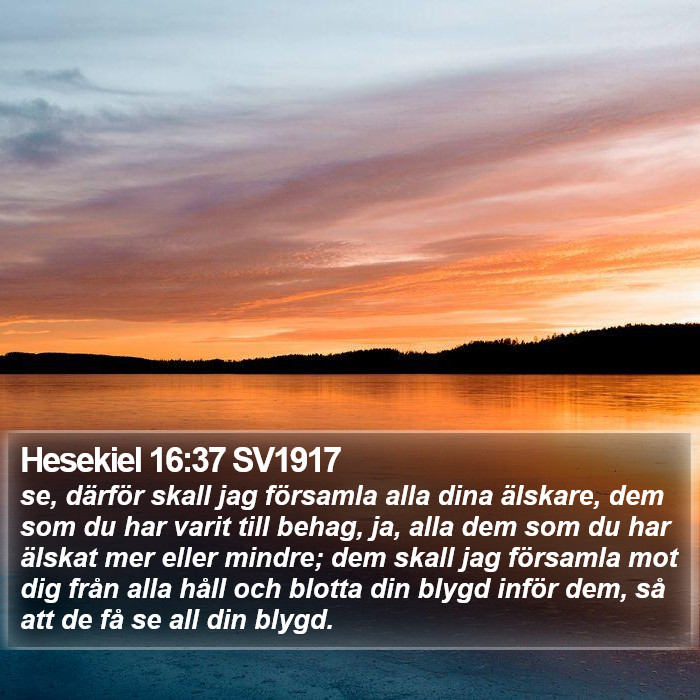 Hesekiel 16:37 SV1917 Bible Study