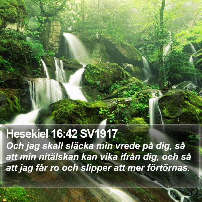 Hesekiel 16:42 SV1917 Bible Study