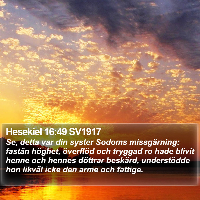 Hesekiel 16:49 SV1917 Bible Study