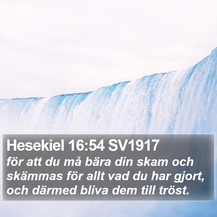 Hesekiel 16:54 SV1917 Bible Study