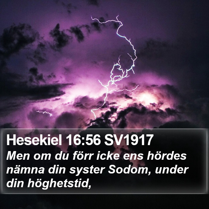 Hesekiel 16:56 SV1917 Bible Study