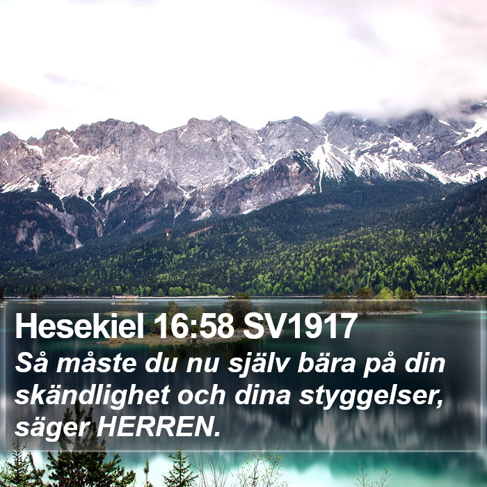 Hesekiel 16:58 SV1917 Bible Study