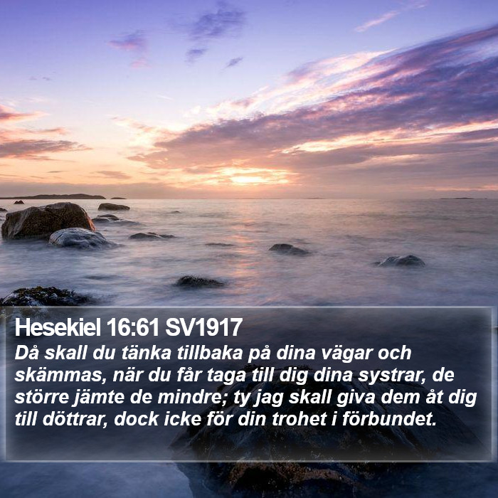 Hesekiel 16:61 SV1917 Bible Study