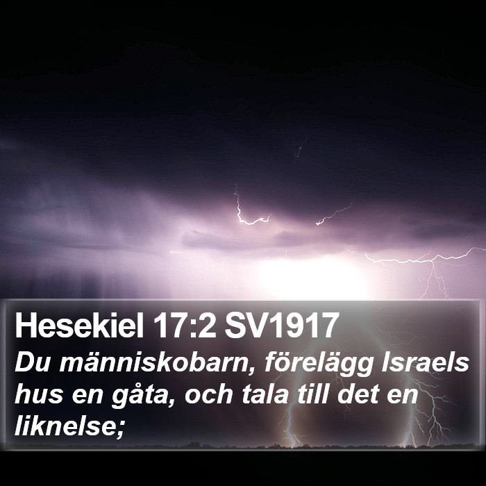 Hesekiel 17:2 SV1917 Bible Study