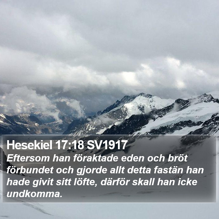 Hesekiel 17:18 SV1917 Bible Study