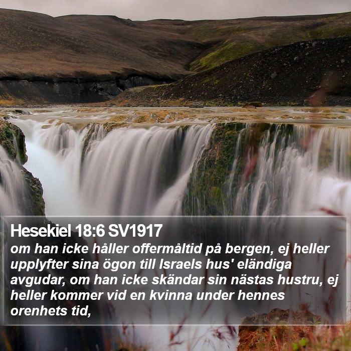 Hesekiel 18:6 SV1917 Bible Study