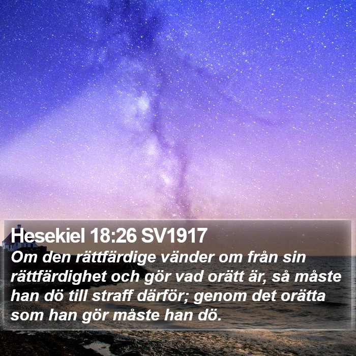 Hesekiel 18:26 SV1917 Bible Study