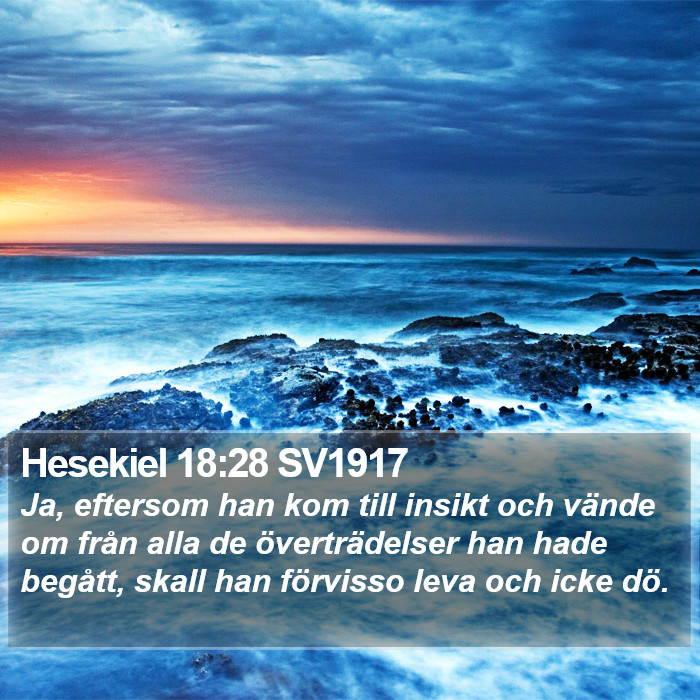 Hesekiel 18:28 SV1917 Bible Study