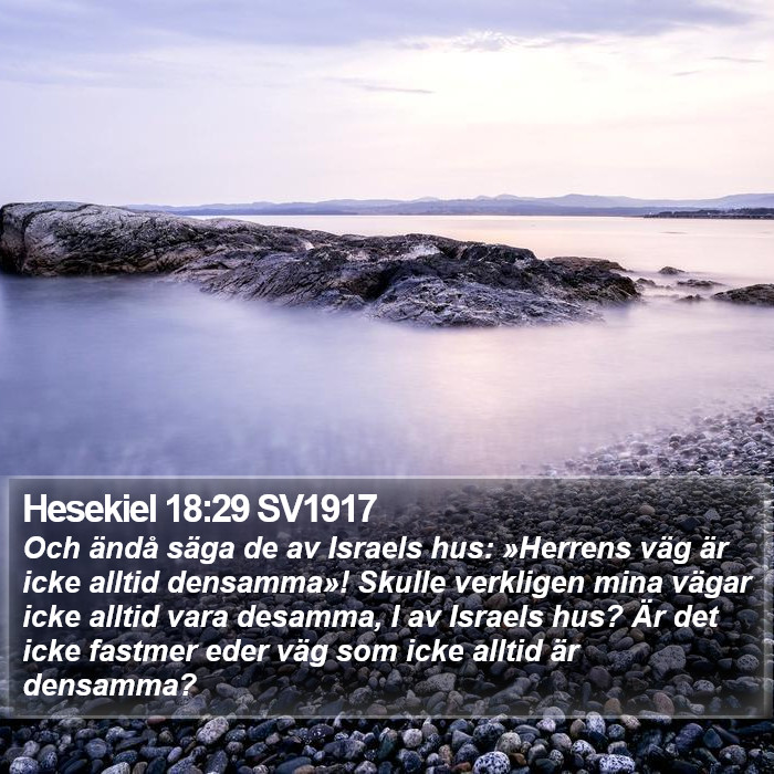 Hesekiel 18:29 SV1917 Bible Study