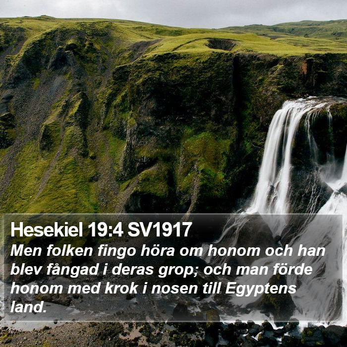 Hesekiel 19:4 SV1917 Bible Study