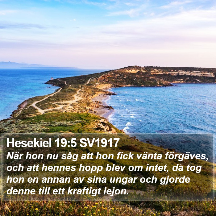 Hesekiel 19:5 SV1917 Bible Study