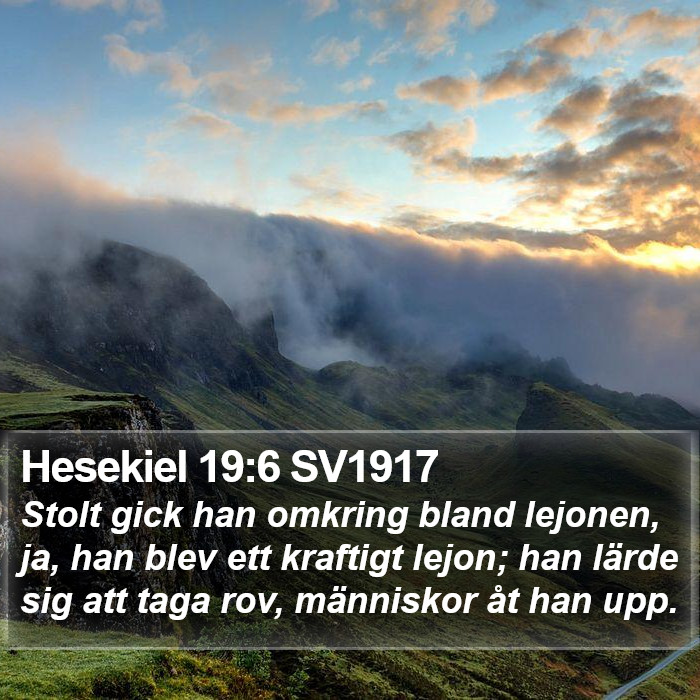 Hesekiel 19:6 SV1917 Bible Study