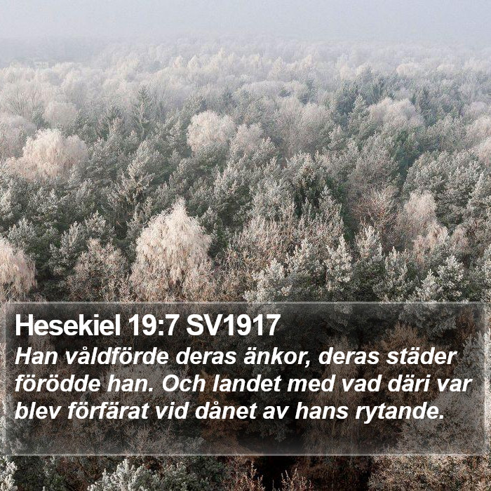 Hesekiel 19:7 SV1917 Bible Study