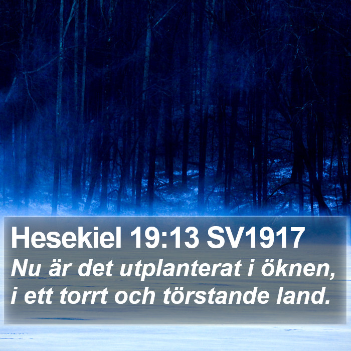 Hesekiel 19:13 SV1917 Bible Study