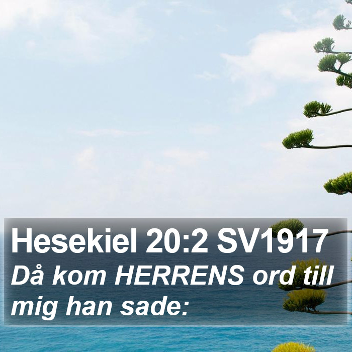 Hesekiel 20:2 SV1917 Bible Study