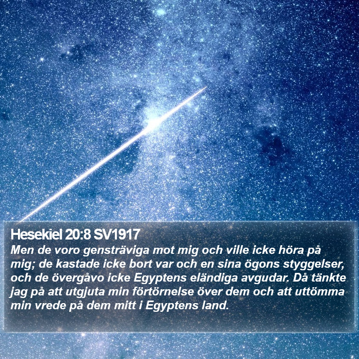 Hesekiel 20:8 SV1917 Bible Study