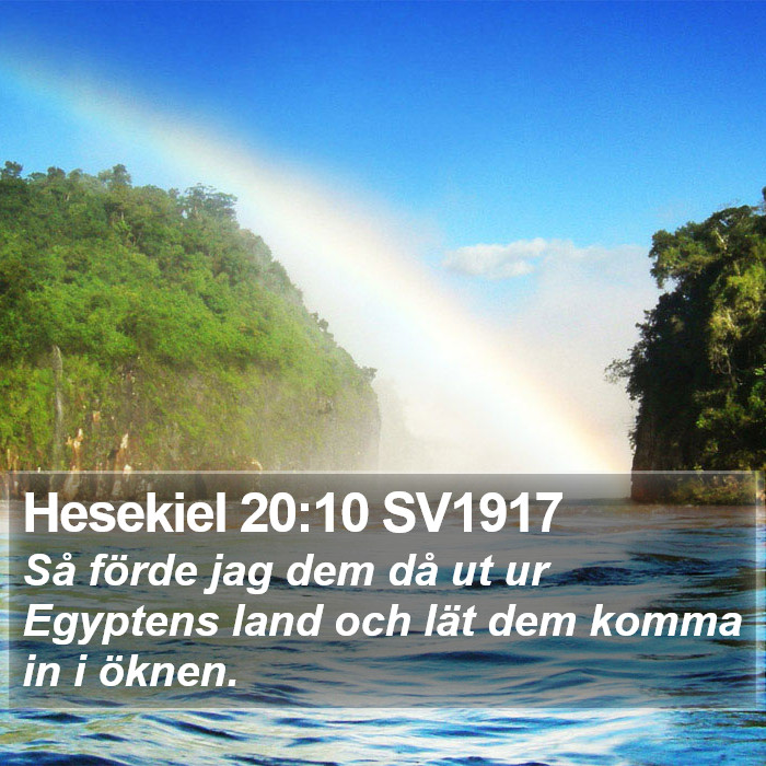 Hesekiel 20:10 SV1917 Bible Study