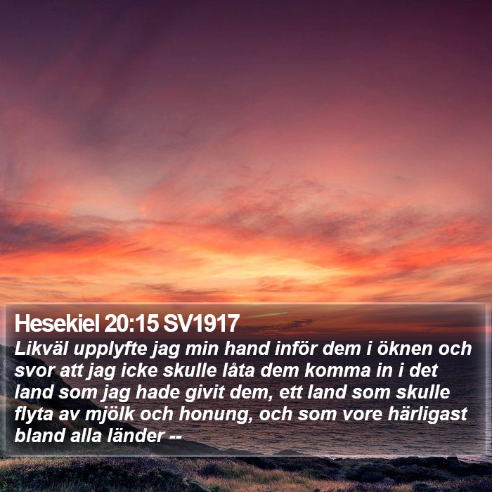 Hesekiel 20:15 SV1917 Bible Study