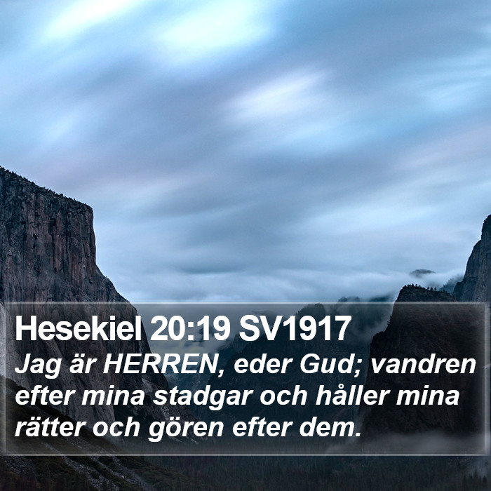 Hesekiel 20:19 SV1917 Bible Study