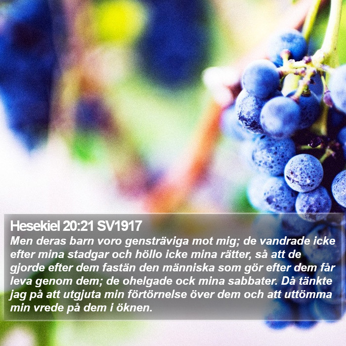 Hesekiel 20:21 SV1917 Bible Study