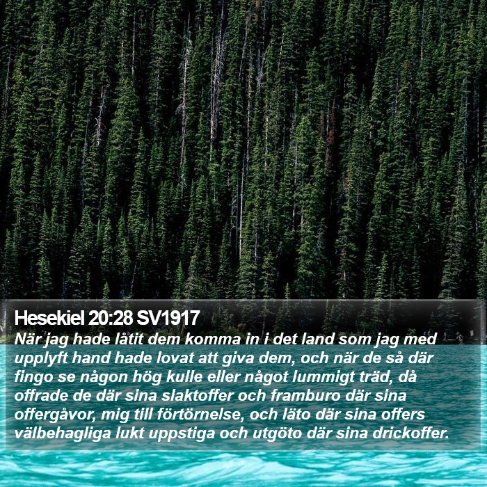 Hesekiel 20:28 SV1917 Bible Study