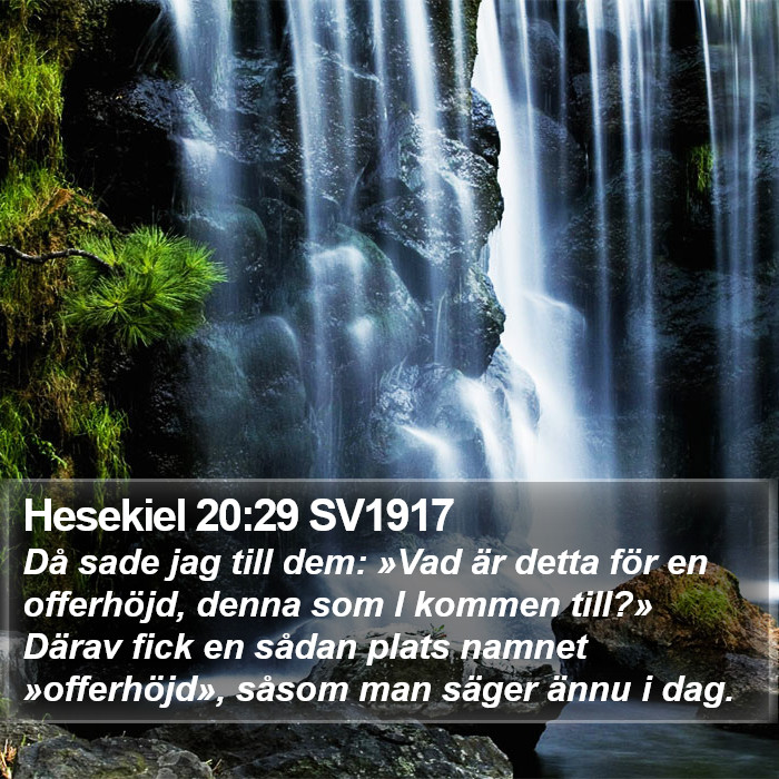 Hesekiel 20:29 SV1917 Bible Study