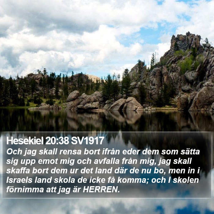 Hesekiel 20:38 SV1917 Bible Study