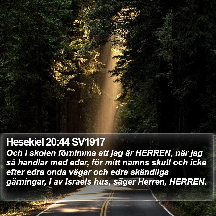 Hesekiel 20:44 SV1917 Bible Study