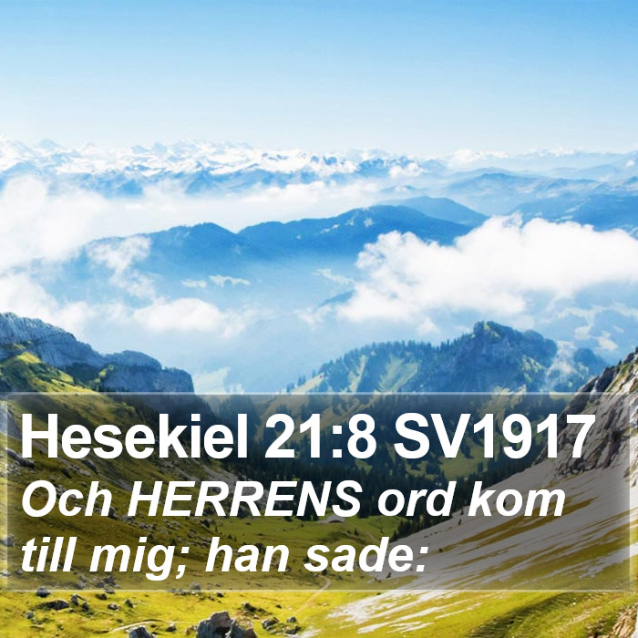 Hesekiel 21:8 SV1917 Bible Study