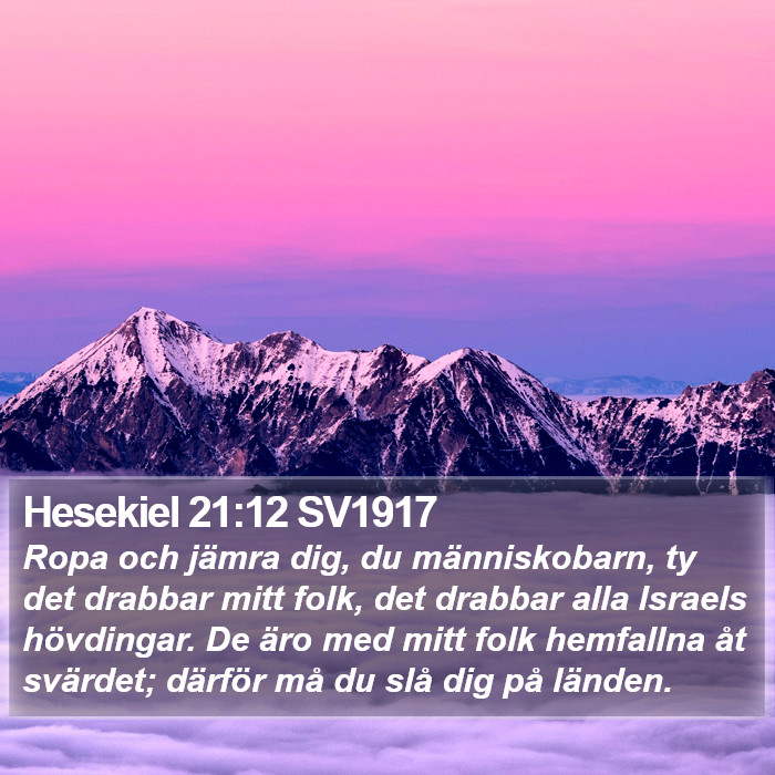 Hesekiel 21:12 SV1917 Bible Study