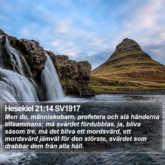 Hesekiel 21:14 SV1917 Bible Study