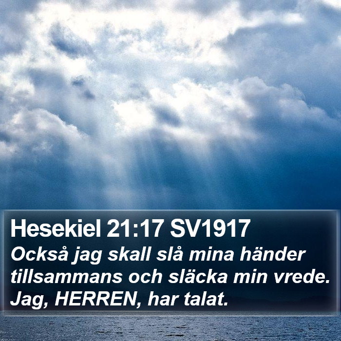 Hesekiel 21:17 SV1917 Bible Study