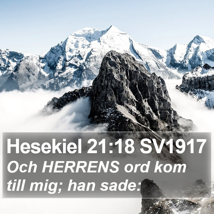 Hesekiel 21:18 SV1917 Bible Study