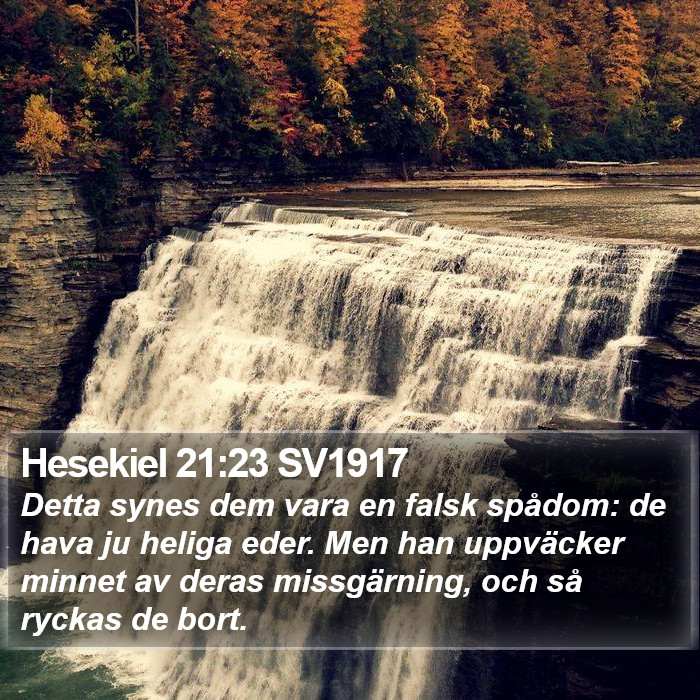 Hesekiel 21:23 SV1917 Bible Study