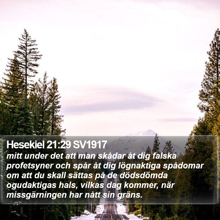 Hesekiel 21:29 SV1917 Bible Study