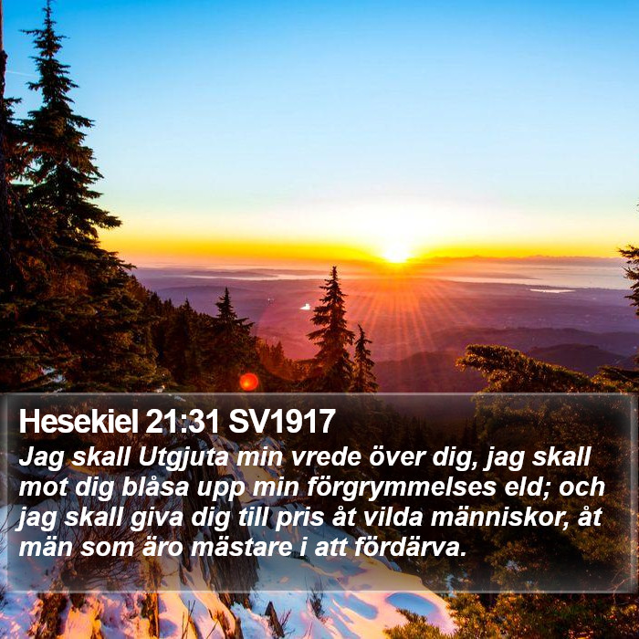 Hesekiel 21:31 SV1917 Bible Study