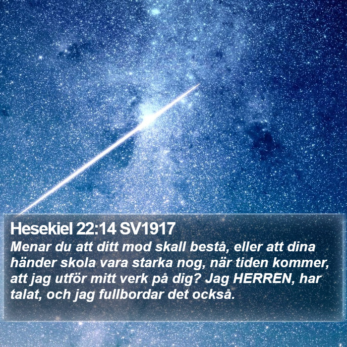 Hesekiel 22:14 SV1917 Bible Study