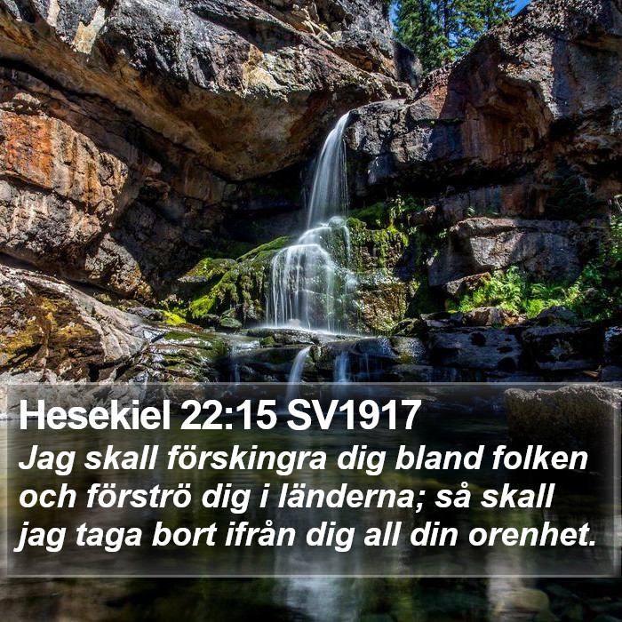 Hesekiel 22:15 SV1917 Bible Study