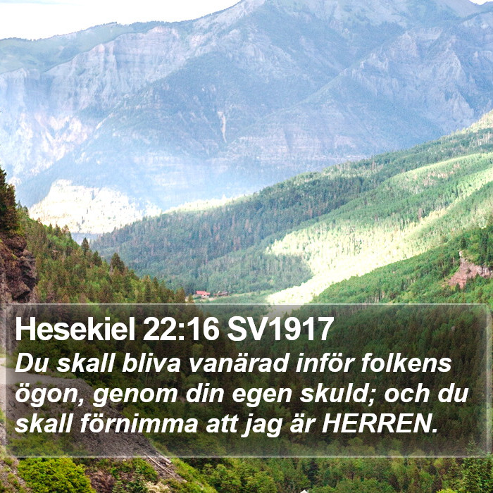 Hesekiel 22:16 SV1917 Bible Study