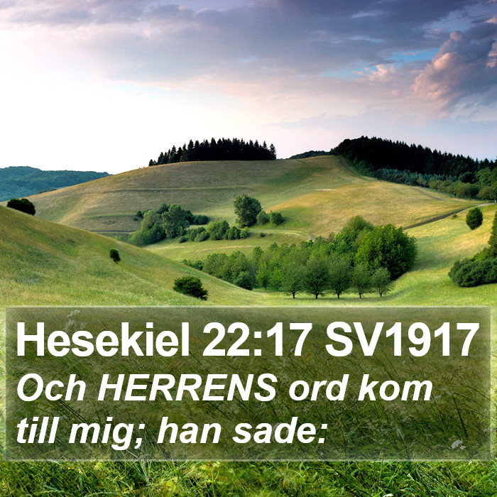 Hesekiel 22:17 SV1917 Bible Study