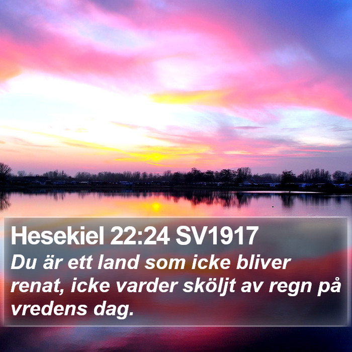 Hesekiel 22:24 SV1917 Bible Study