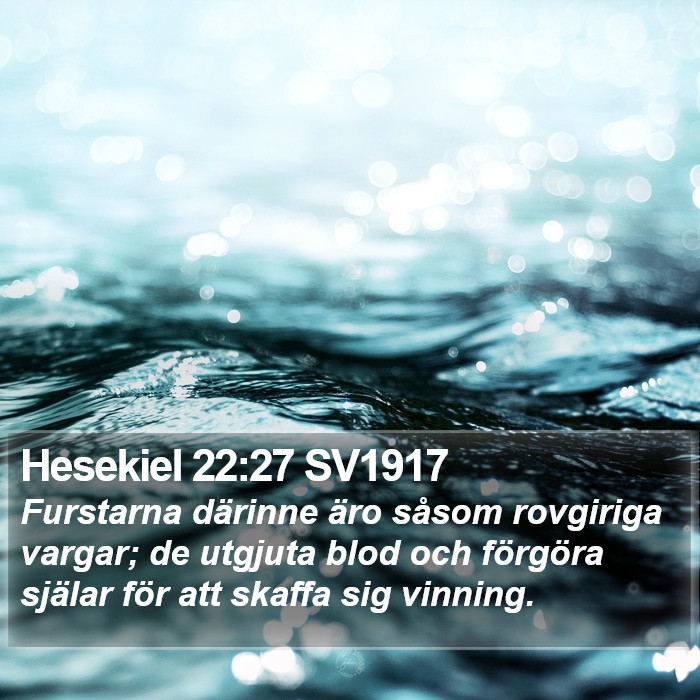 Hesekiel 22:27 SV1917 Bible Study